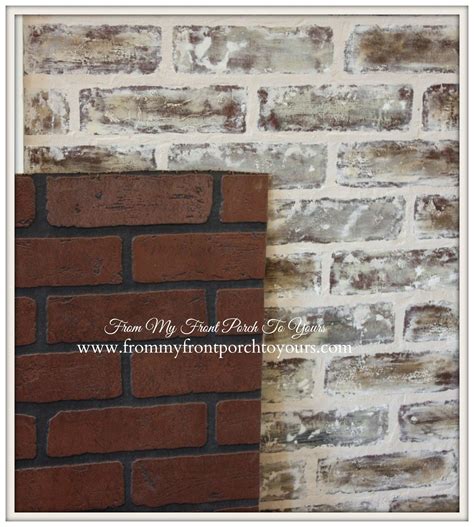 DIY Faux Brick Wall Tutorial Using Chalk Paint | Diy faux brick wall ...