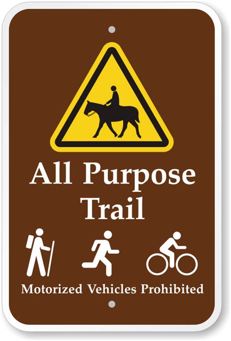 Trail Signs, Hiking Signs, Hiking Trail Symbols & Trail Markers.