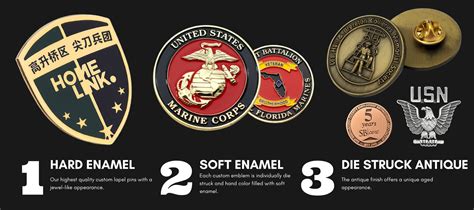 Custom Military Lapel Pins | Military Awards Lapel Pins