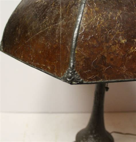 Bargain John's Antiques | Table Lamp with Mica Shade - Bargain John's Antiques