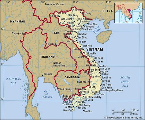 Map of Vietnam and geographical facts, Where Vietnam on the world map - World atlas