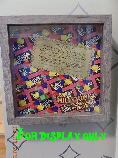 Willy Wonka & Chocolate Factory Replica Scrumdiddlyumptious Bar ...