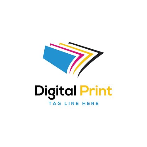 digital print logo design 4798789 Vector Art at Vecteezy