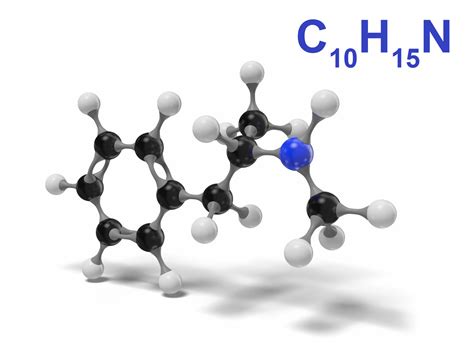 3D methamphetamine molecule c10h15n modeled model - TurboSquid 1544985