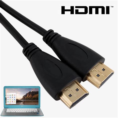 Samsung, Acer, HP, Asus Chromebook Laptop HDMI TV 2m Gold Lead Wire ...