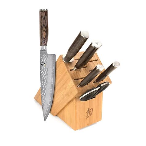 Shun Premier 7-Piece Essential Knife Block Set | Bed Bath and Beyond Canada