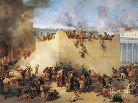 Destruction Of Temple Of Jerusalem Painting by Francesco Hayez - Fine ...