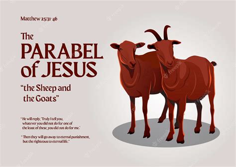 Clipart Goat Jesus Parable Sheep