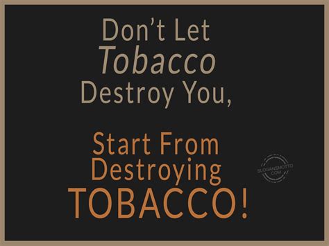 Anti Smoking Slogans