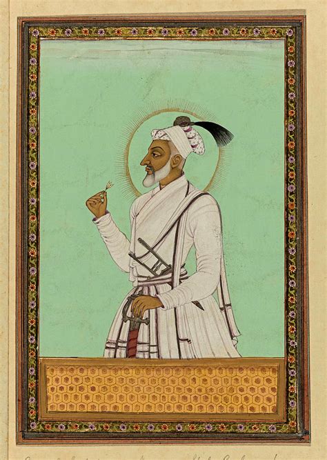 Portrait of Aurangzeb, youngest son of Shah Jahan 1686 Painting by Artistic Rifki | Pixels