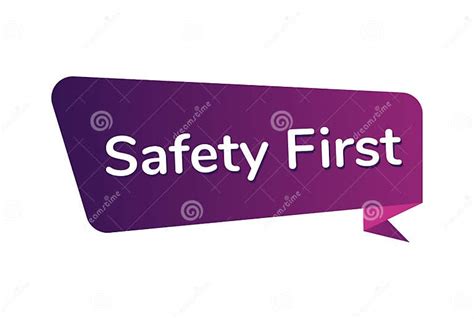 Safety First Image Vector, Safety First Banner Design Stock Vector ...