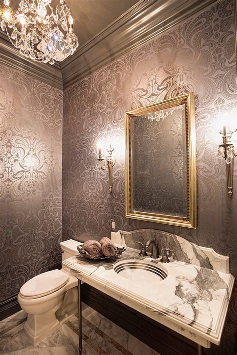 20 Gorgeous Wallpaper Ideas for Your Powder Room