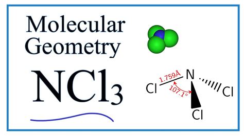 NCl3 Molecular Geometry / Shape and Bond Angles - YouTube