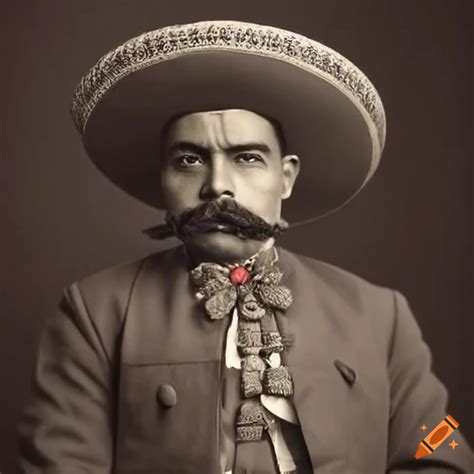 Portrait of emiliano zapata, mexican revolutionary