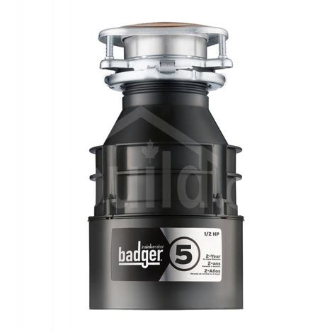 BADGER5 : InSinkErator Badger 5 Garburator, 1/2 HP | Build.ca