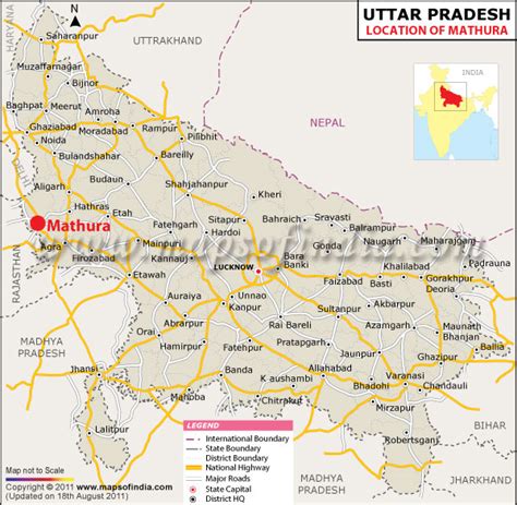 Mathura Location Map, Where is Mathura