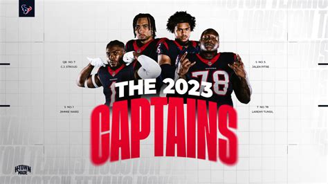 The Houston Texans announced their four team captains for the 2023 NFL regular season.