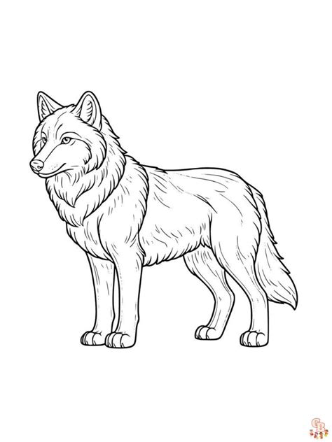 Printable Wolf Coloring Pages Free for Kids And Adults