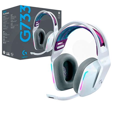 Auriculares Logitech G733 Lightspeed White RGB Wireless Gaming Headset PC - Gezatek Computación