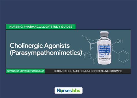 Cholinergic Agonists (Parasympathomimetics) Nursing Pharmacology Study ...