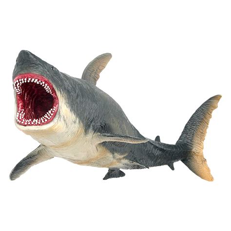 Buy Mini Tudou Large Megalodon Shark Toy,11'' Realistic Sea Animal ...