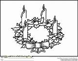 Advent Coloring Pages Four Candles  Free Printable sketch template