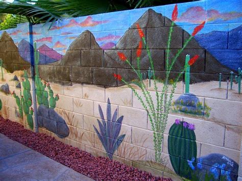 mural on cinder block wall | Artistic Joys cubit: Murals for the Outdoors forum: Block Wall ...