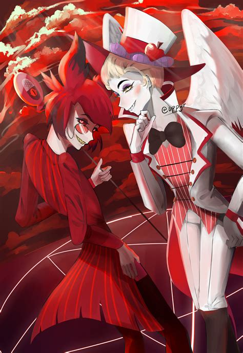 Lucifer and Alastor by kokokokkoo on DeviantArt