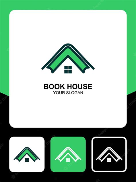 Premium Vector | Book house logo design and icons