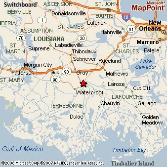 Houma, Louisiana Area Map & More