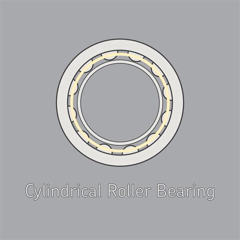 Cylindrical Roller Bearing flat design vector 3788514 Vector Art at ...