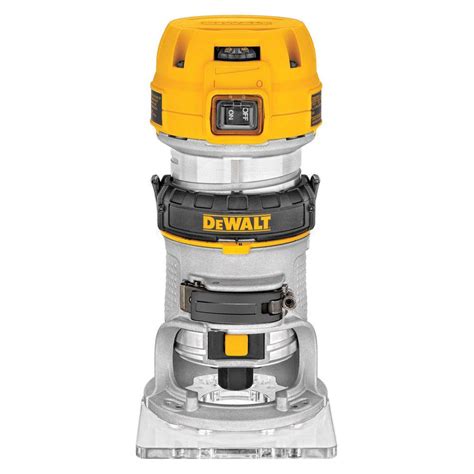 DEWALT 7-Amp Corded 1-1/4 HP Max Torque Variable Speed Compact Router with LEDs-DWP611 - The ...