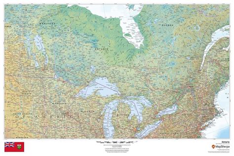 Western Ontario Map — Customized. Create custom regional map in Canada ...