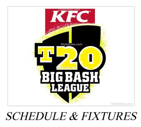 Big Bash League(BBL) Schedule 2024 Timetable - Globstime