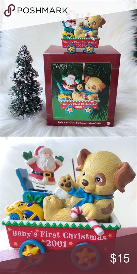 Carlton Cards Christmas Ornament Baby’s First | Baby ornaments ...