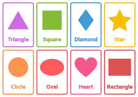 Shapes flashcards – Artofit