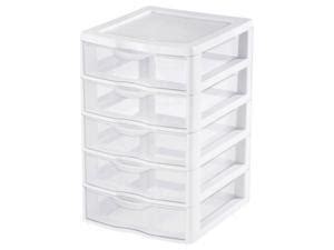 Sterilite 5 Drawer Clear View Storage Unit 20758004 - Pack of 4 ...