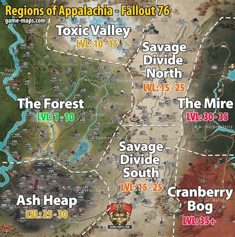 Fallout 76 The Mire Map