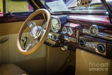 1949 Mercury Coupe Interior in Color 3040.02 Photograph by M K Miller