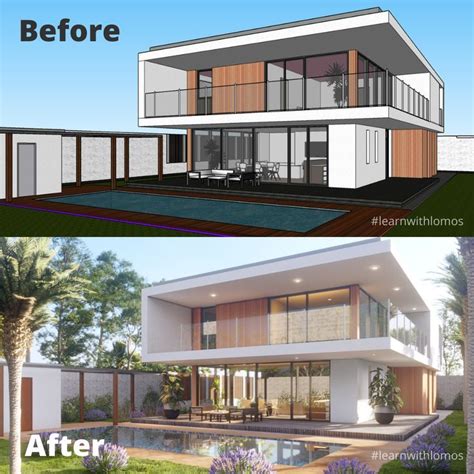 Before/After Render | House styles, House, Home