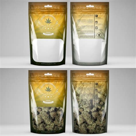 Create a marijuana packaging design for a state licensed marijuana ...