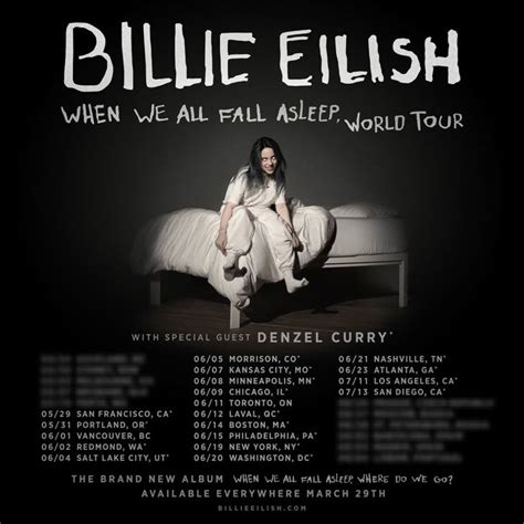 Billie Eilish Maps Out North American "When We All Fall Asleep Tour" | Exclaim!