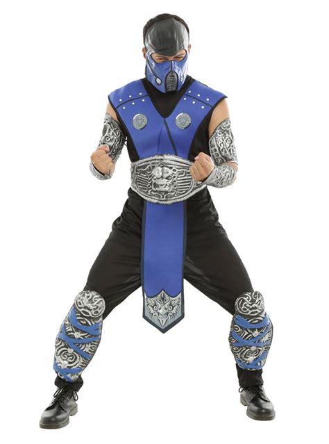 Wear this Sub-Zero costume from Mortal Kombat and FINISH HIM! Him being Scorpion, of course ...