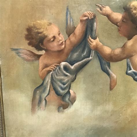 Antique Painting “ Angels “ circa 1800’s | ANTIQUES.CO.UK