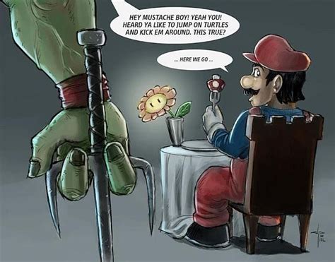 TMNT VS Mario | Tmnt, Funny pictures, Teenage mutant ninja turtles