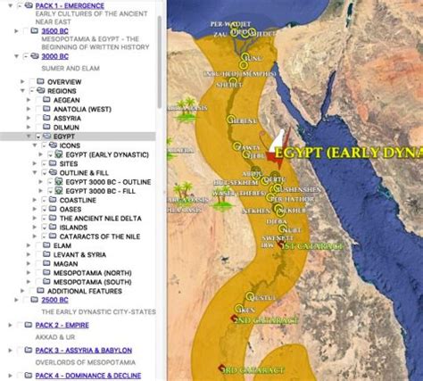 UNIFICATION OF ANCIENT EGYPT – TIMESCAPES MAPS