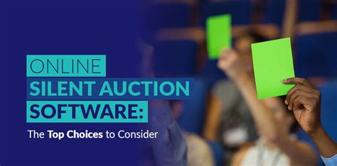 Online Silent Auction Software: The Top 20 to Consider | DonorSearch