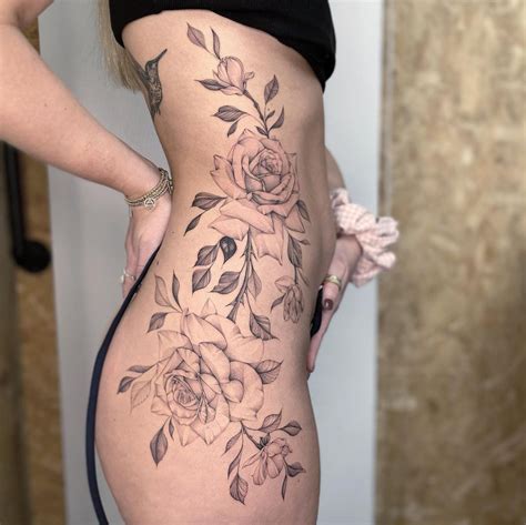 Pretty Roses Side Tattoo | Best Tattoo Ideas For Men & Women