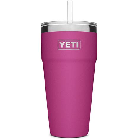 Yeti Rambler Tumblers 26oz. Straw Cup - Prickly Pear Pink | elliottsboots
