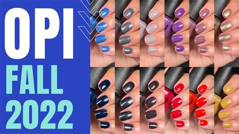 OPI FALL 2022 "Fall Wonders" Collection | Full review & swatches! - YouTube